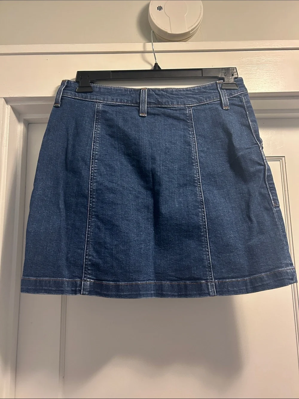 J. Crew Classic Blue Denim Button-Front Mini Skirt - 6, NWOT